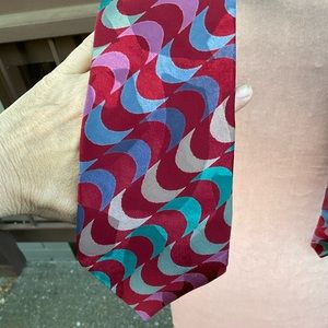 Je Suis Italian Silk Colorful Contemporary necktie NEW NWT